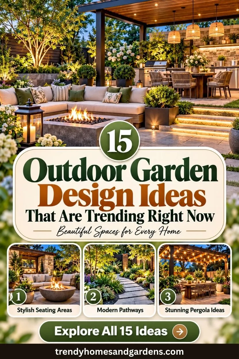 15 Outdoor Garden Design Ideas That Are Trending Right Now