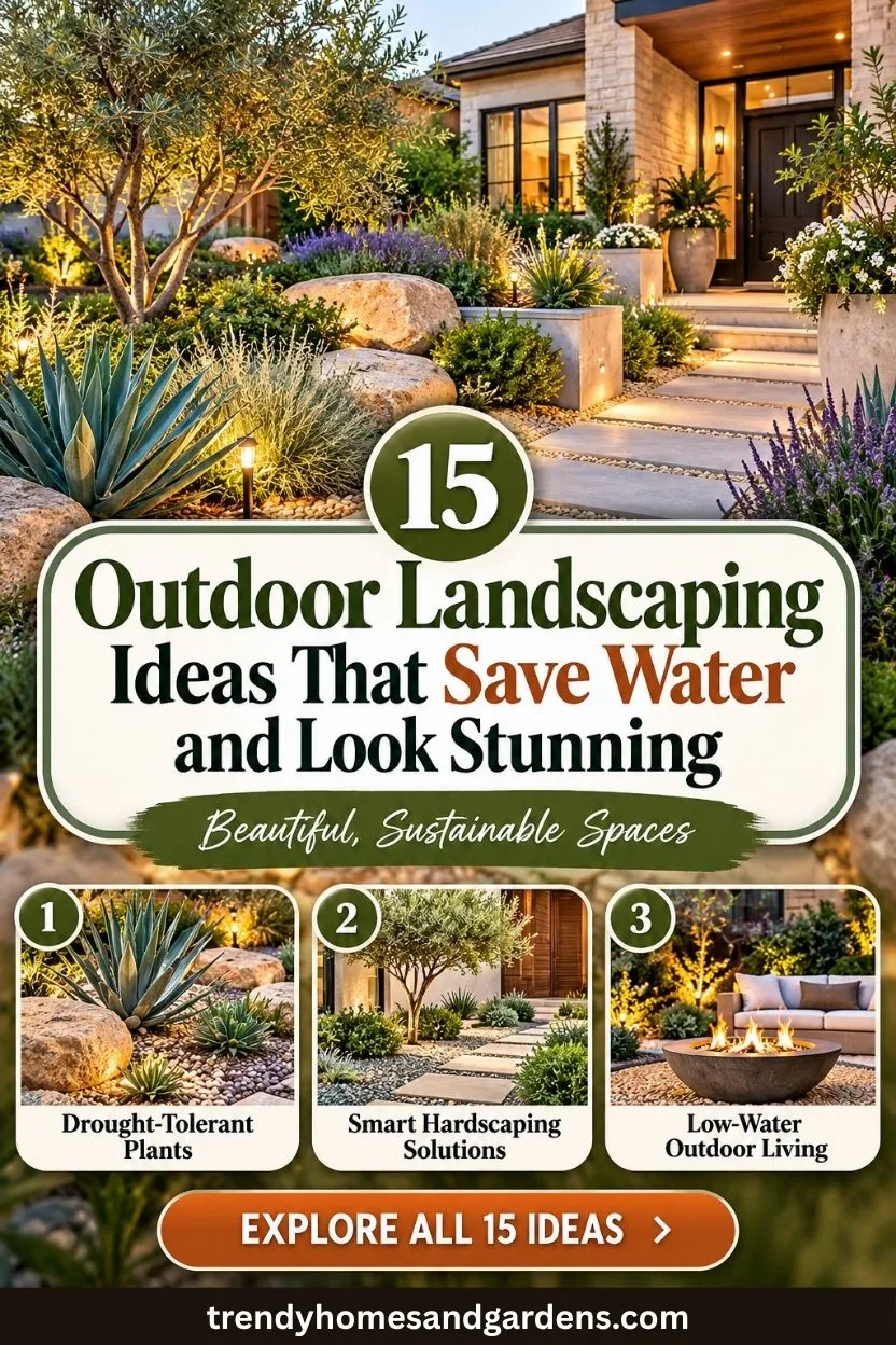 15 Outdoor Landscaping Ideas That Save Water and Look Stunning