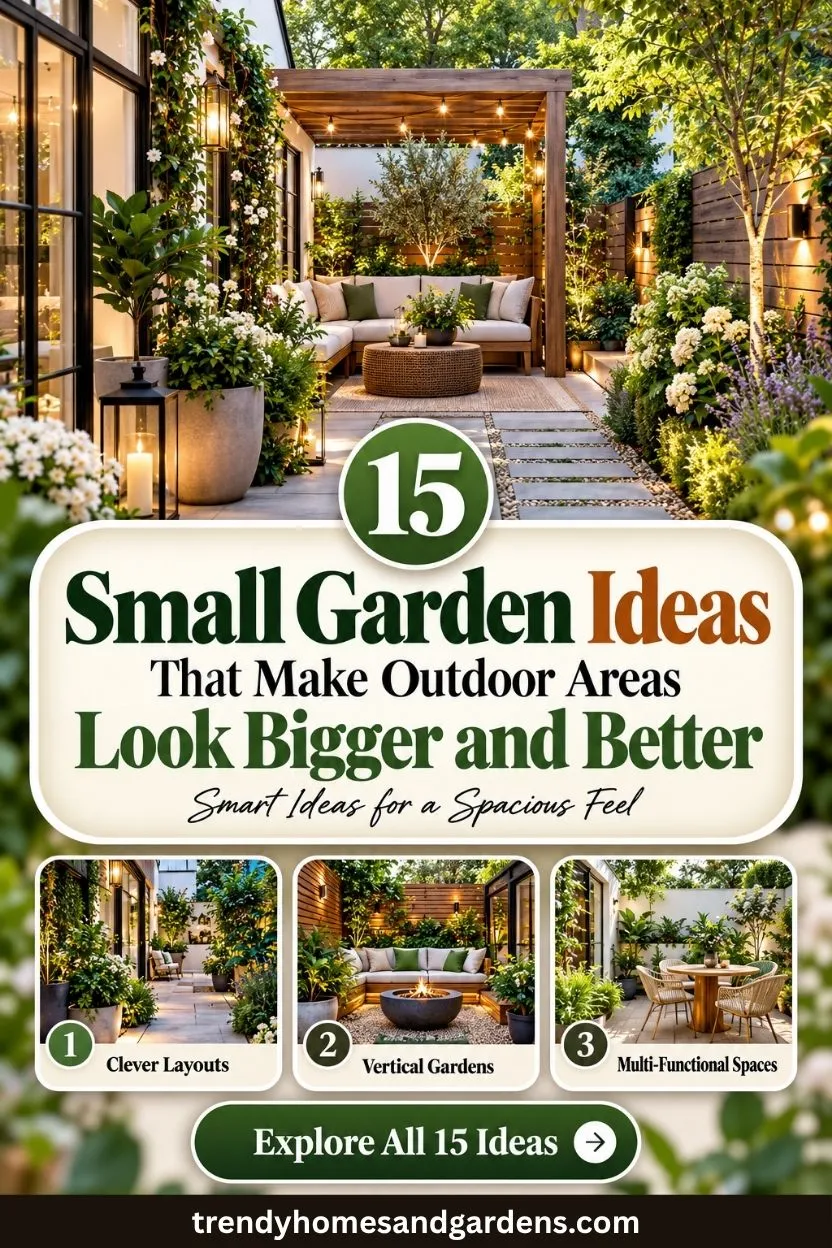 15 Small Garden Ideas That Make Outdoor Areas Look Bigger and Better