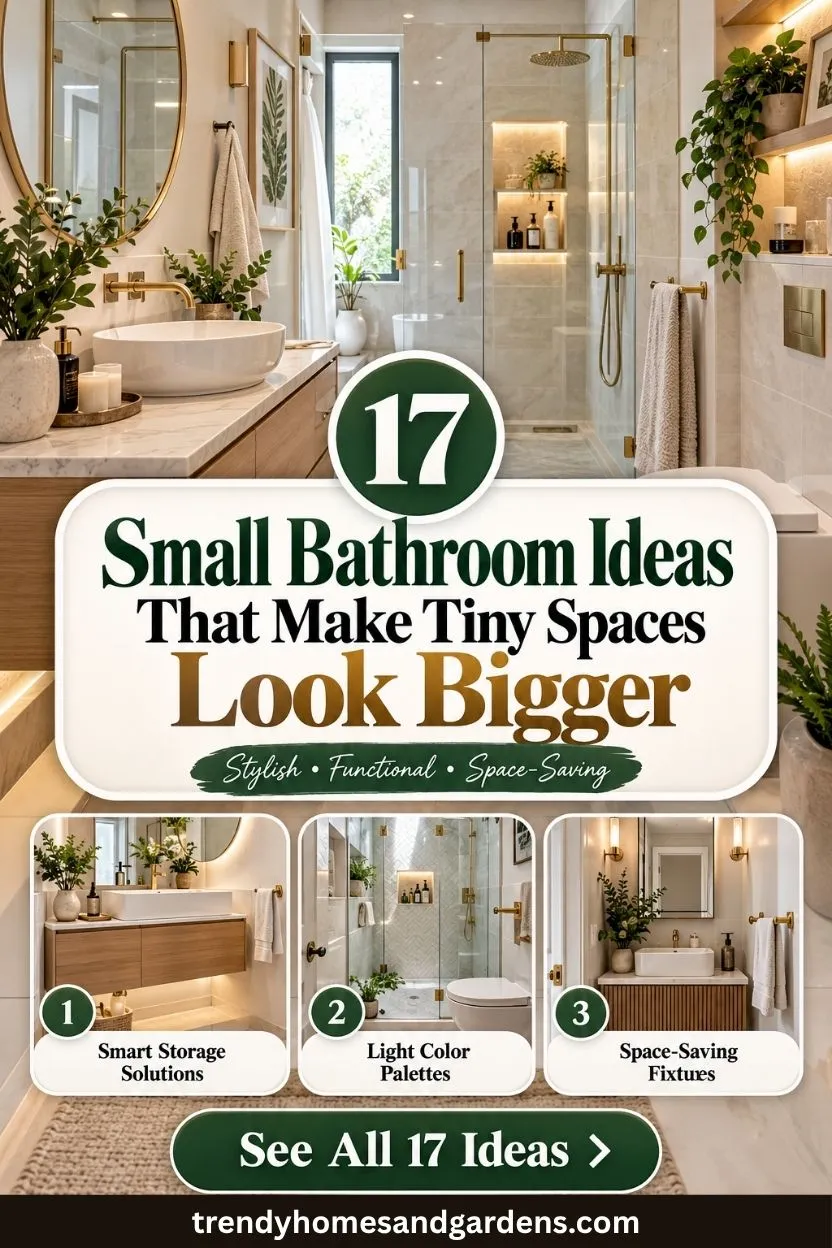 17 Small Bathroom Ideas That Make Tiny Spaces Look Bigger