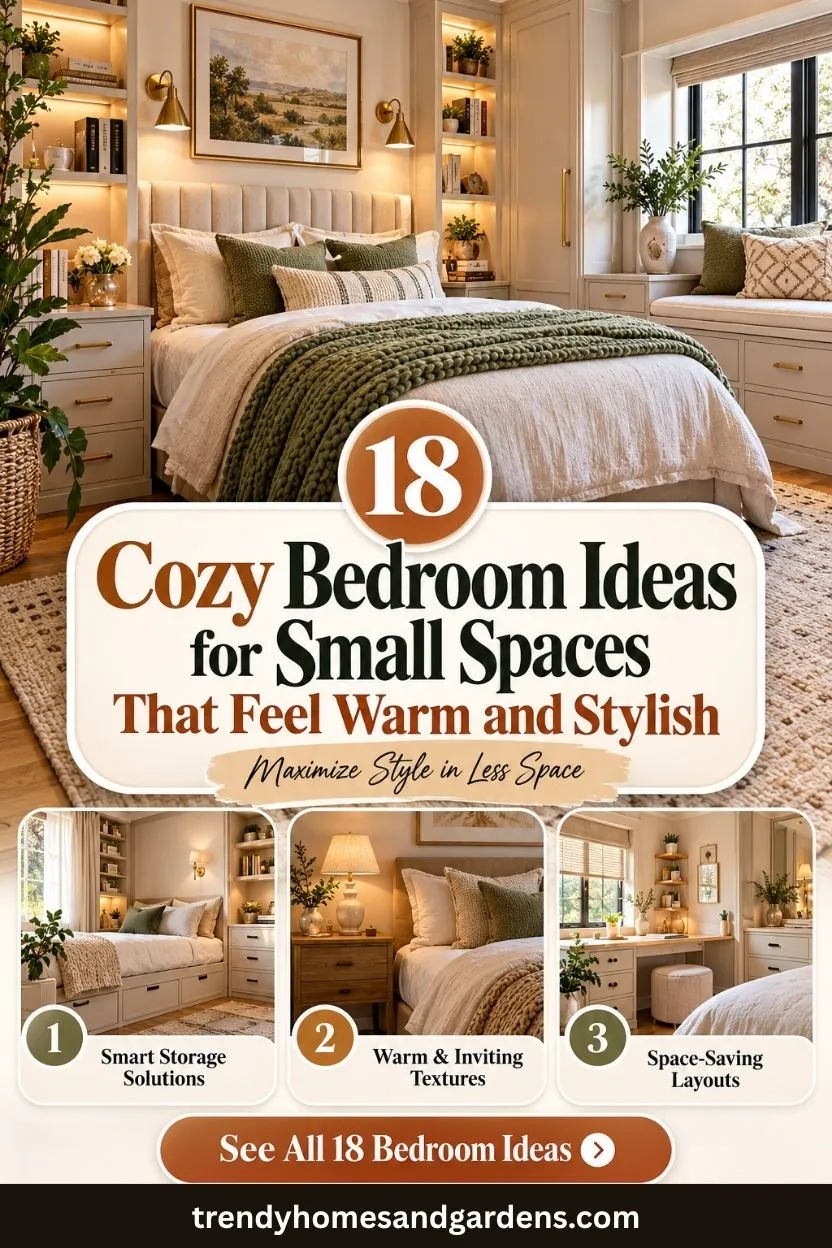 18 Cozy Bedroom Ideas for Small Spaces That Feel Warm and Stylish