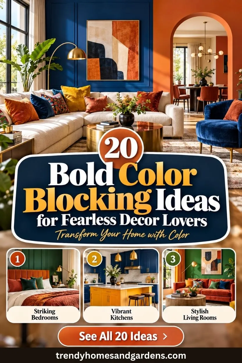 20 Bold Color Blocking Ideas for Fearless Decor Lovers