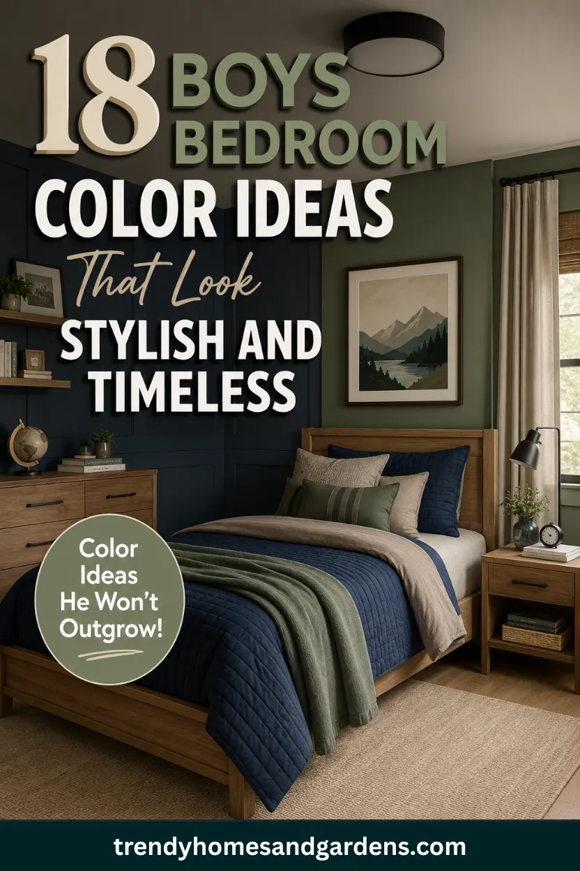 18 Boys Bedroom Color Ideas That Look Stylish and Timeless