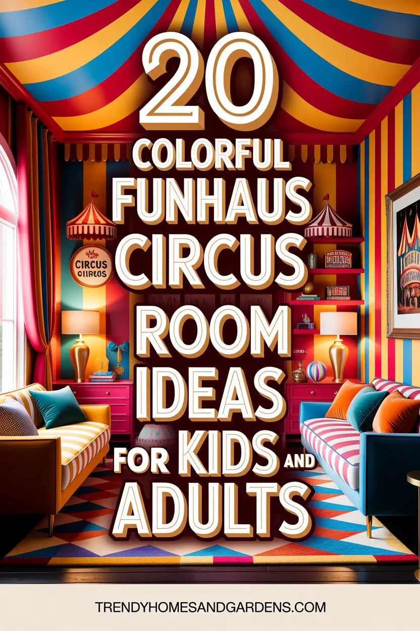 20 Colorful Funhaus Circus Room Decor Ideas for Kids and Adults