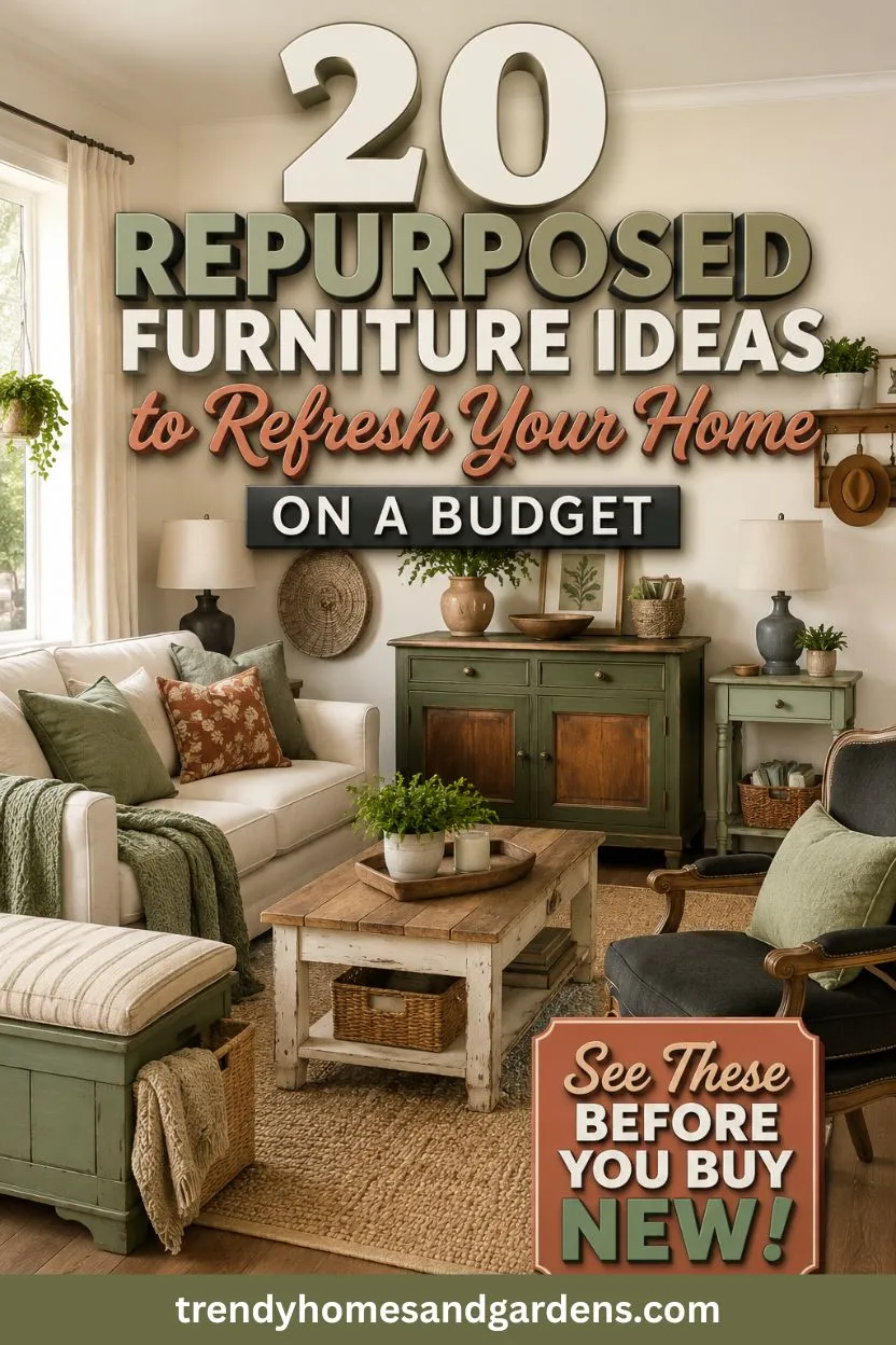 20 Repurposed Furniture Ideas to Refresh Your Home on a Budget