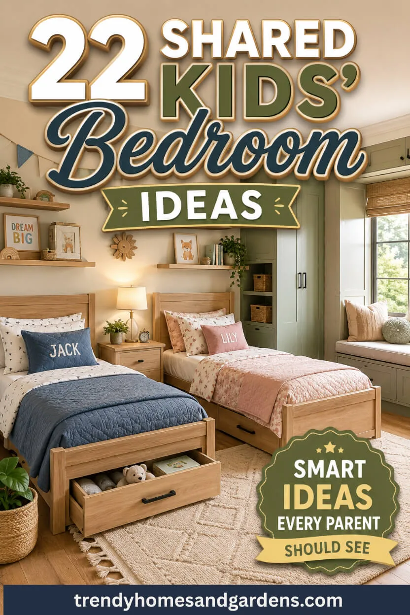 22 Shared Kids' Bedroom Ideas for Brothers and Sisters