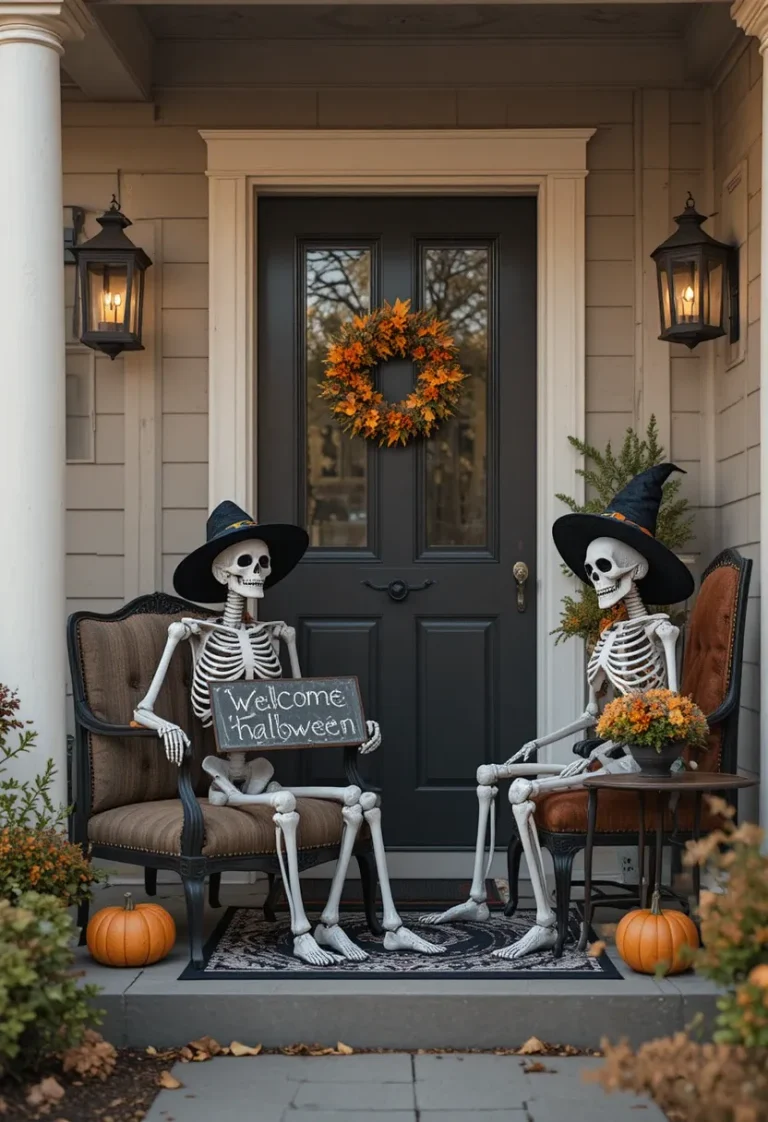 16 DIY Halloween Porch Decor Ideas on a Budget