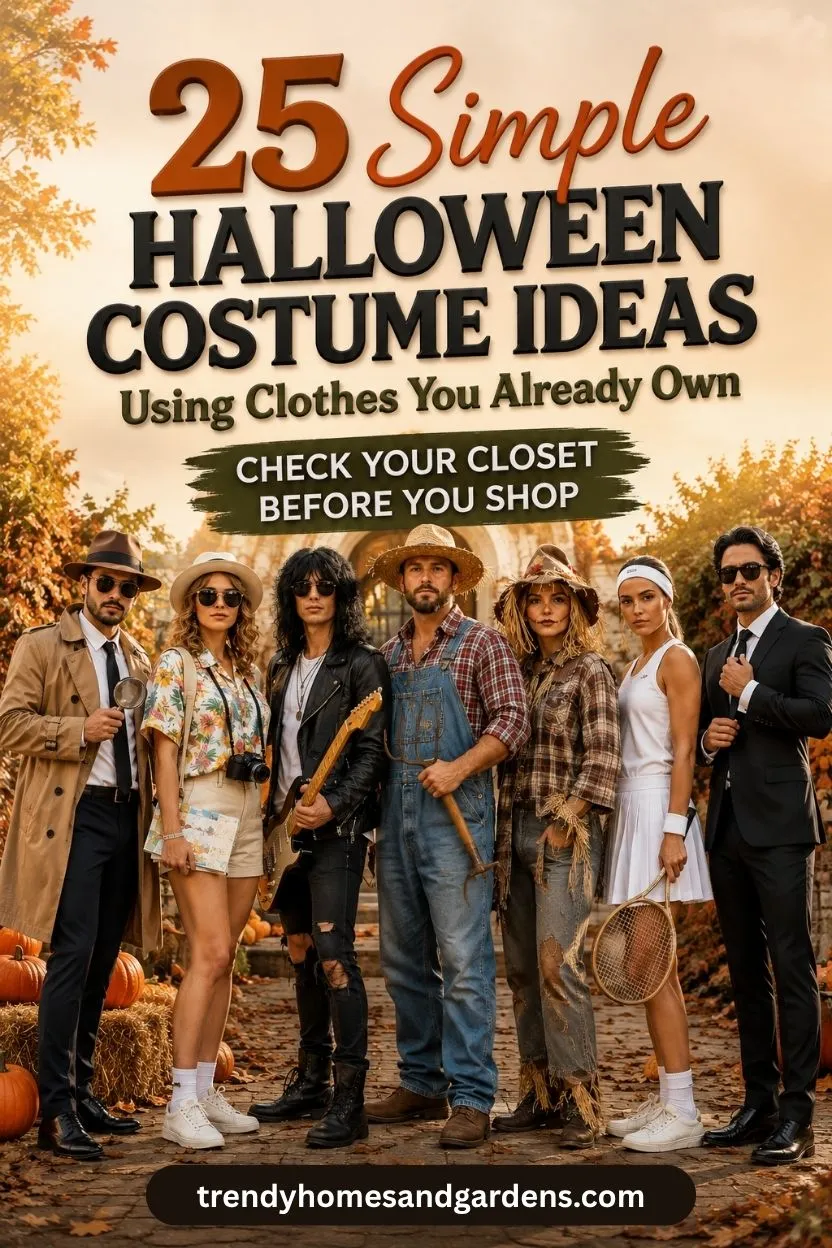 25 Simple Halloween Costume Ideas Using Clothes You Already Own