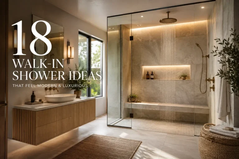 18 Walk-In Shower Ideas That Feel Modern and Luxurious