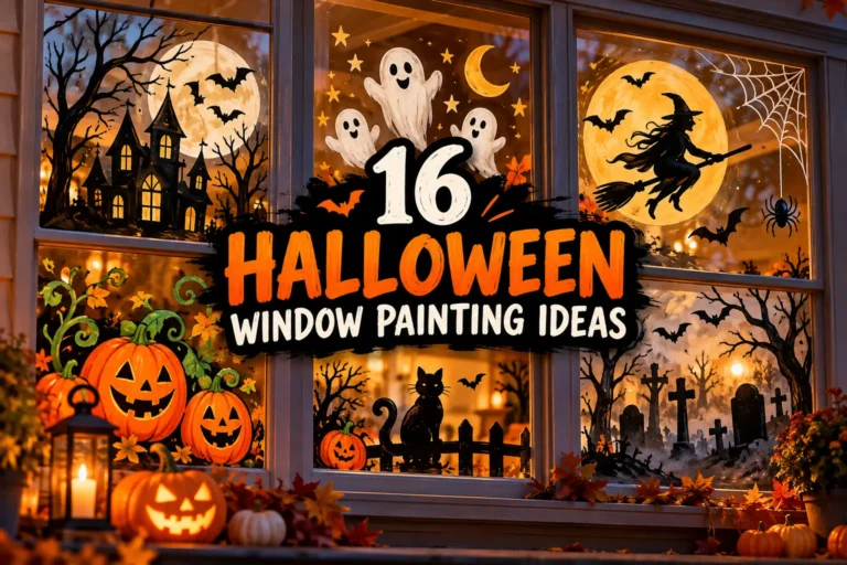16 Halloween Window Painting Ideas That Will Make Your Home Spooktacular