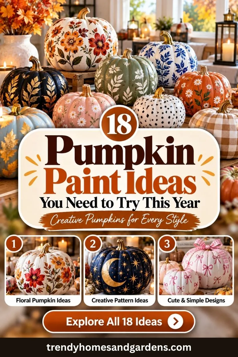 18 Pumpkin Paint Ideas You Need to Try This Year