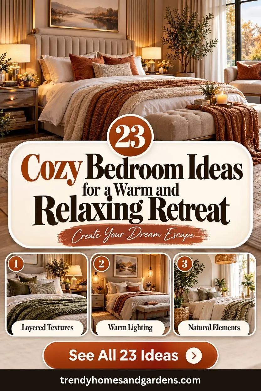 23 Cozy Bedroom Ideas for a Warm and Relaxing Retreat