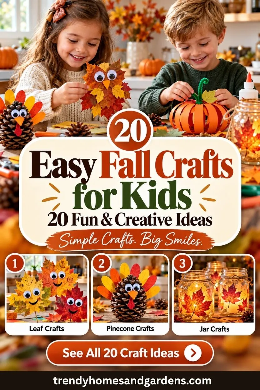 Easy Fall Crafts for Kids: 20 Fun & Creative Ideas
